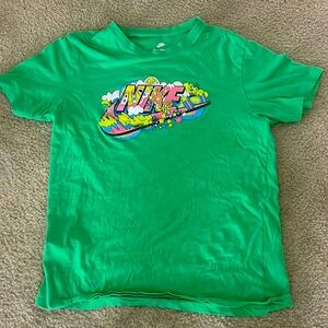 Green Nike shirt